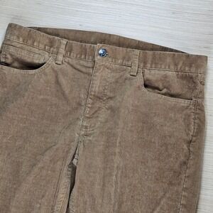 Brooks Brothers Slim Fit Corduroy Pants Tan Brown Men's 34x32 Casual Chinos READ